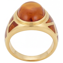 Gemstone Ring 14K Yellow Gold with Citrine – angle view