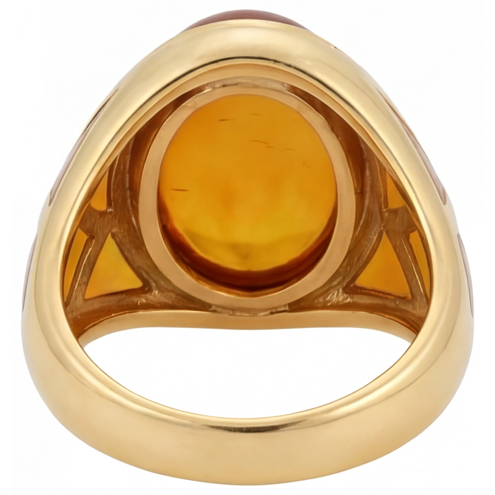 Fine Gemstone Ring 10 ct – top view