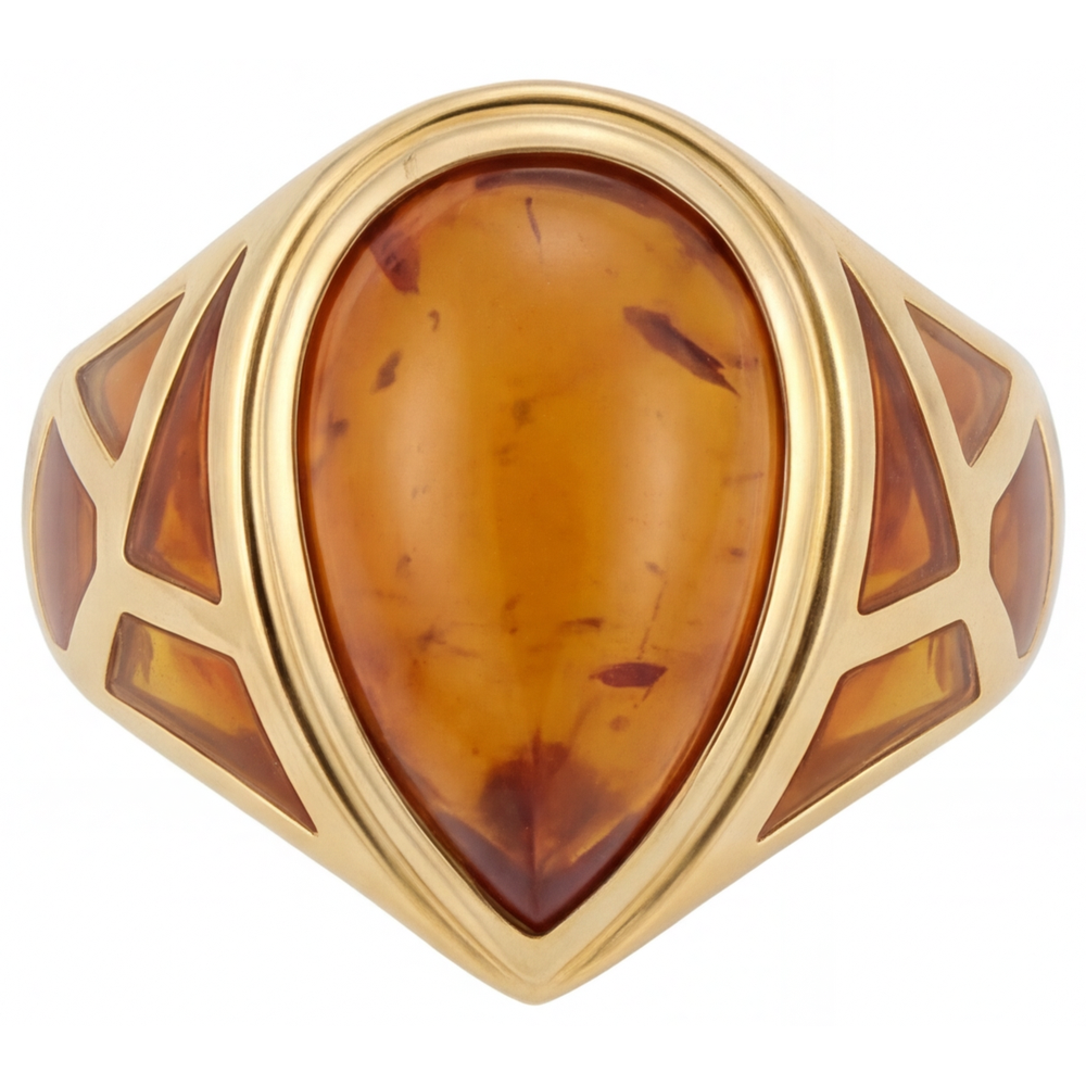 Gemstone Ring 14 Karat Yellow Gold with Citrine – main view