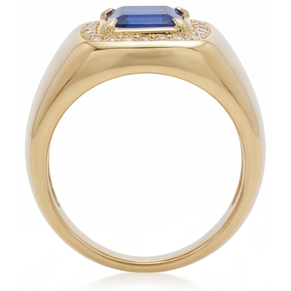 Timeless Precious Stone Ring 3.50 ct – profile view