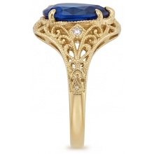 Bespoke Precious Stone Ring 4 ct – top view