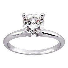 Cushion Cut Real Natural Earth Mined Diamond Solitaire Ring 1.25 Ct. White Gold 14K