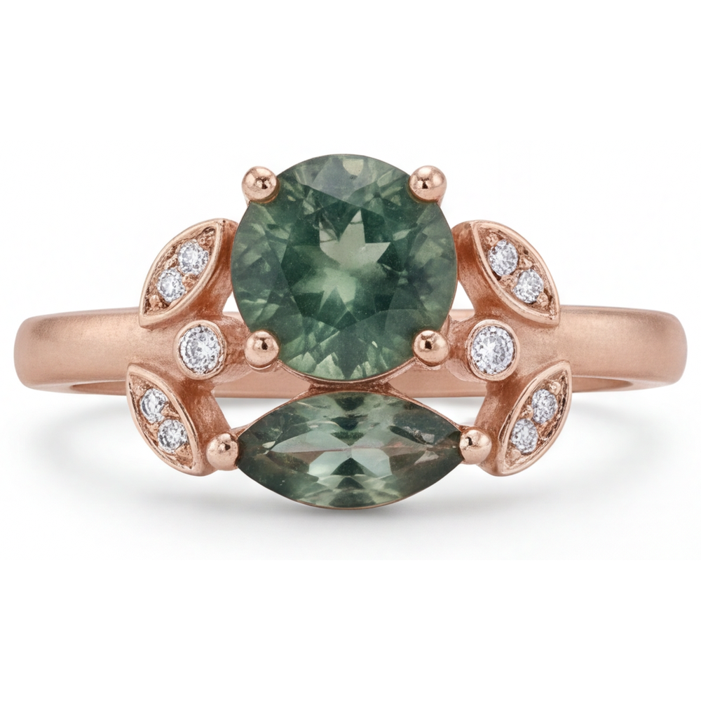 Luxurious Gemstone Ring 3.25 ct – side view