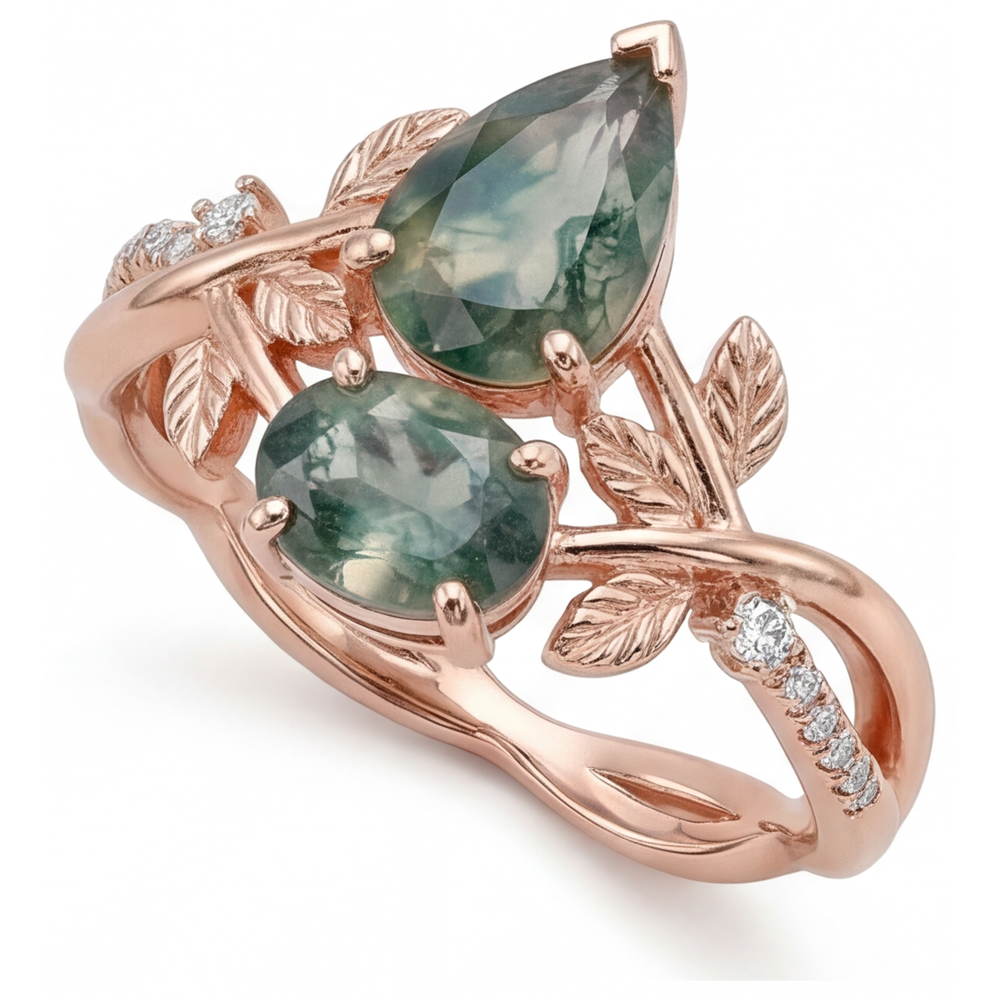 Bespoke Precious Stone Ring 1.5 ct – front view