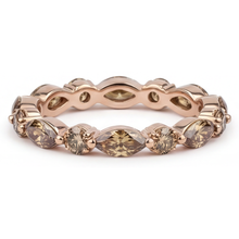 Eternity Band 14K Rose Gold with Diamond – side view