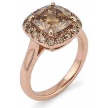 Designer Halo Ring 2 ct – angle view