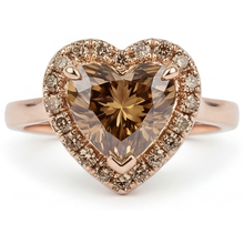 Genuine Diamond Halo Setting Ring 2.25 ct 14 Karat Rose Gold – main view
