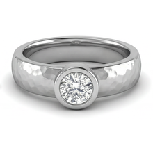 Earth-Mined Diamond Mens Ring – front view