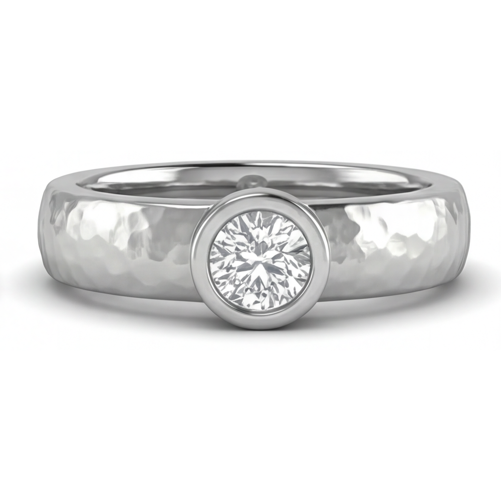 Luxury Mens Ring 1 ct – side view