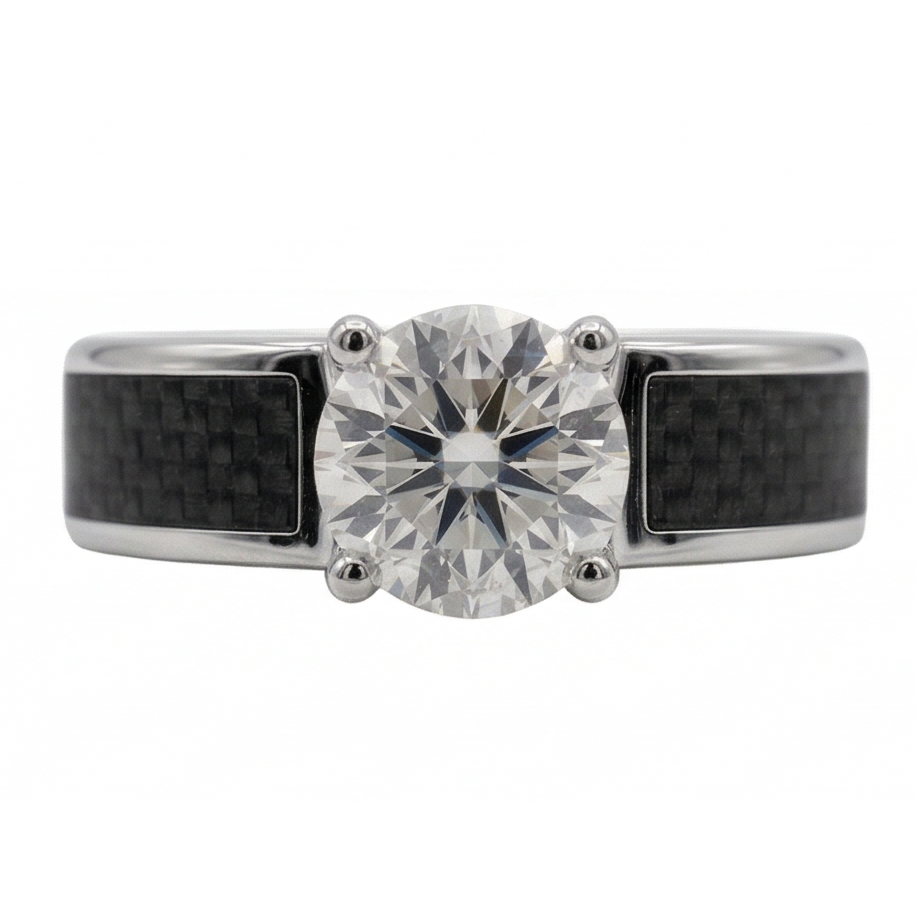 Natural Diamond Mens Ring – main view