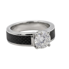 Exquisite Diamond Mens Ring 1.50 ct – side view