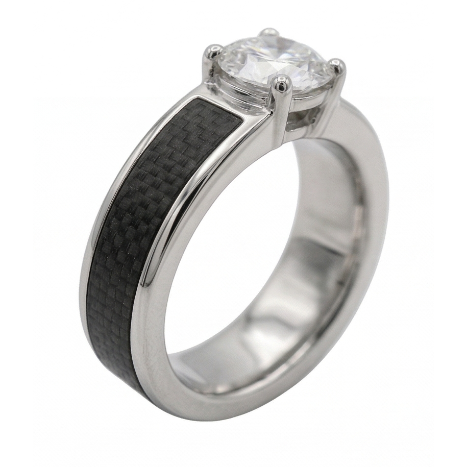 Exquisite Mens Ring 1.50 ct – angle view