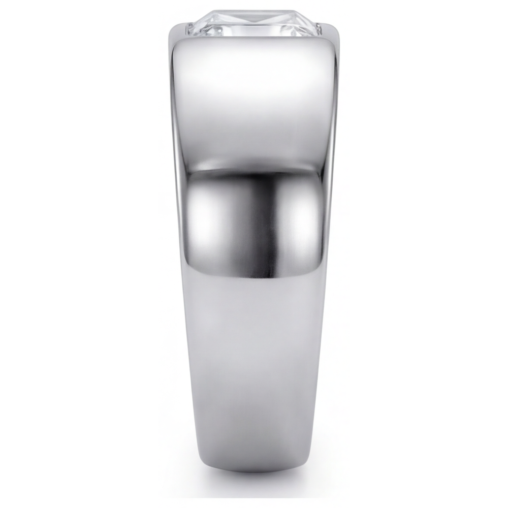 Diamond Mens Ring 2-ct 14 Karat White Gold – side view