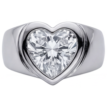 Diamond Mens Ring 4 ct 14K White Gold – main view