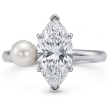 Diamond Single Stone Ring 2.5-ct 14K White Gold – main view