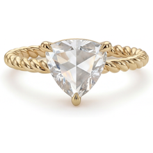 Single Stone Ring 14K Yellow Gold with Diamond – main view
