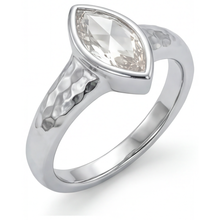 Genuine Diamond Solitaire Ring 1.25 ct 14K White Gold – angle view
