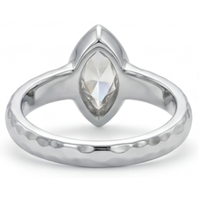 Solitaire Ring 14K White Gold with Diamond – top view