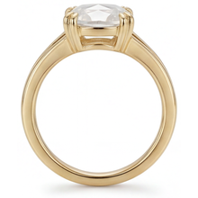 Genuine Diamond Solitaire Ring 3.75 ct 14K Yellow Gold – angle view