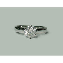 Natural Earth Mined Diamond Solitaire Ring White Gold 1.30 Carats Jewelry New