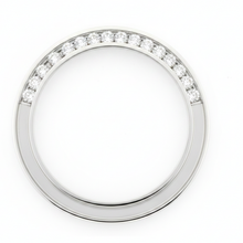 Diamond Watch Bezel 1 Carat 28 mm To Fit Rolex Datejust Natural Real Stainless Steel Round Channel