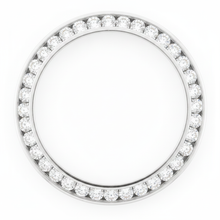 Diamond Watch Bezel 1 Carat 28 mm To Fit Rolex Datejust Natural Real Stainless Steel Round Channel