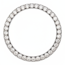Diamond Watch Bezel 1 Carat 28 mm To Fit Rolex Datejust Real Genuine Stainless Steel Round Pave