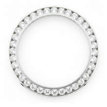 Diamond Watch Bezel 2 Carat 28 mm To Fit Rolex Datejust Real Genuine Stainless Steel Round Channel