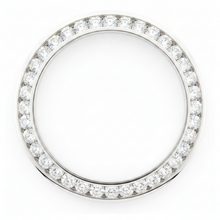 Diamond Watch Bezel 3 Carat 28 mm To Fit Rolex Datejust Genuine Natural Stainless Steel Round Channel