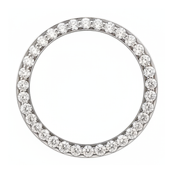 Diamond Watch Bezel 3 Carat 28 mm To Fit Rolex Datejust Genuine Natural Stainless Steel Round Pave