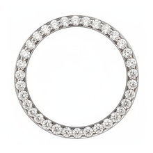 Diamond Watch Bezel 3 Carat 28 mm To Fit Rolex Datejust Genuine Natural Stainless Steel Round Pave