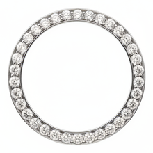 Diamond Watch Bezel 3 Carat 28 mm To Fit Rolex Datejust Natural Real Stainless Steel Round