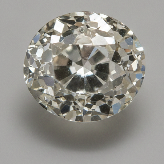 Earth Mined Old Mine Round Cut H VS1 6 Carat Loose Diamond Natural