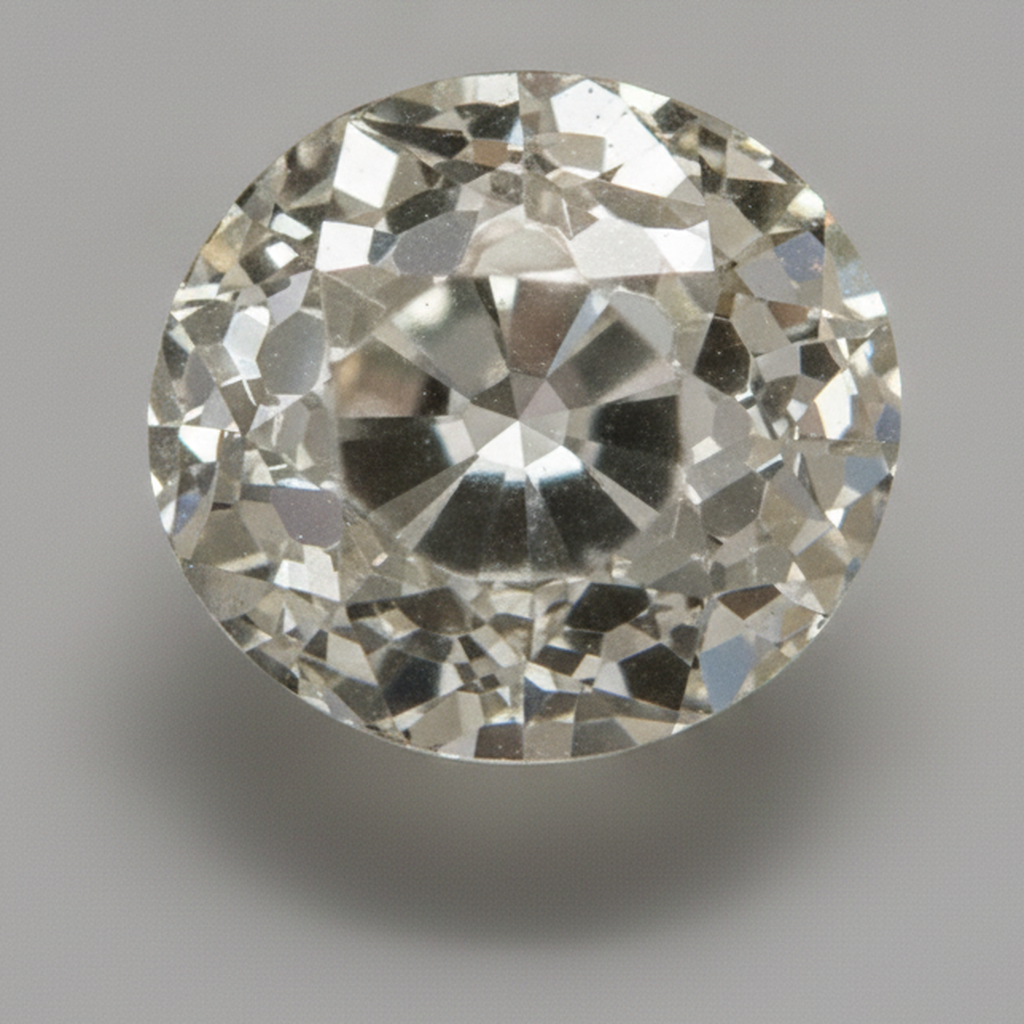 Earth Mined Old Mine Round Cut H VS1 6 Carat Loose Diamond Natural