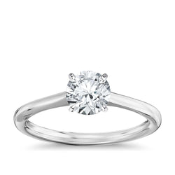 Solitaire 1 Carat Natural Earth Mined Diamond Engagement Ring Gold White 14K