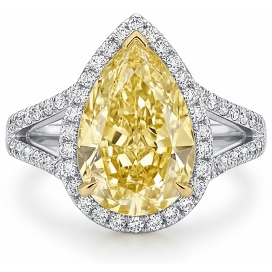 Luxury Halo Engagement Ring 3 ct – main view