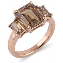 Elegant 3-Stone Ring 3.50 ct – front view