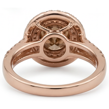 Genuine Fine Diamond Bridal Ring – profile view