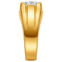 Earth-Mined Fine Diamond Gentleman's Ring – angle view