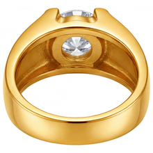 Earth-Mined Fine Diamond Gentleman's Ring – profile view