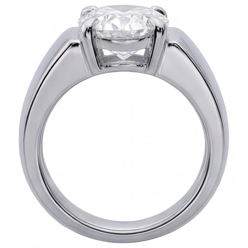 Timeless Fine Diamond Gentleman's Ring 4 ct – back view