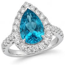 Halo Setting Ring 14K White Gold with Fine Diamond – main view