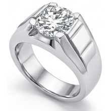 Sophisticated Men's Ring 2 ct – side view
