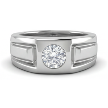 Genuine Fine Diamond Men's Ring 2 ct 14K White Gold – main view