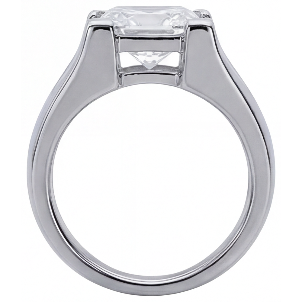 High-End Men's Ring 3 ct – profile view