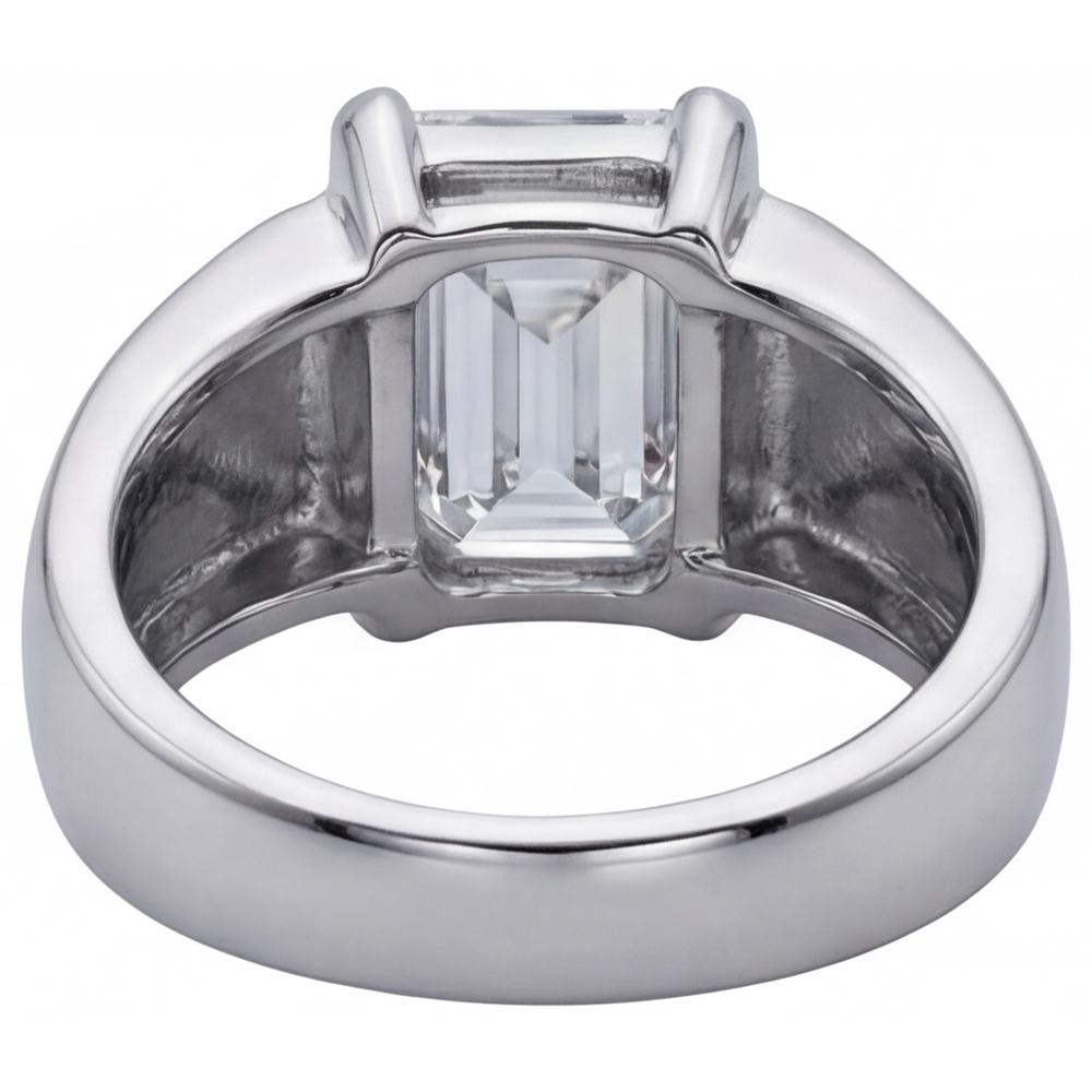 Fine Diamond Men's Ring – back view