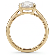 Earth-Mined Fine Diamond Ring – profile view