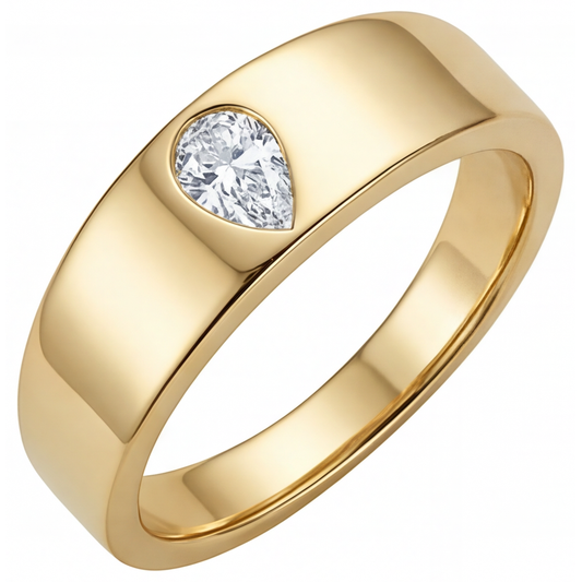 Sophisticated Fine Diamond Single Stone Ring 0.75 ct – main view