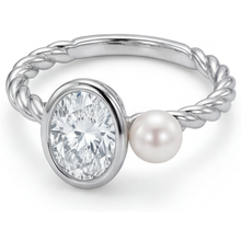 Real Fine Diamond Single Stone Ring 1.50 ct 14K White Gold – side view