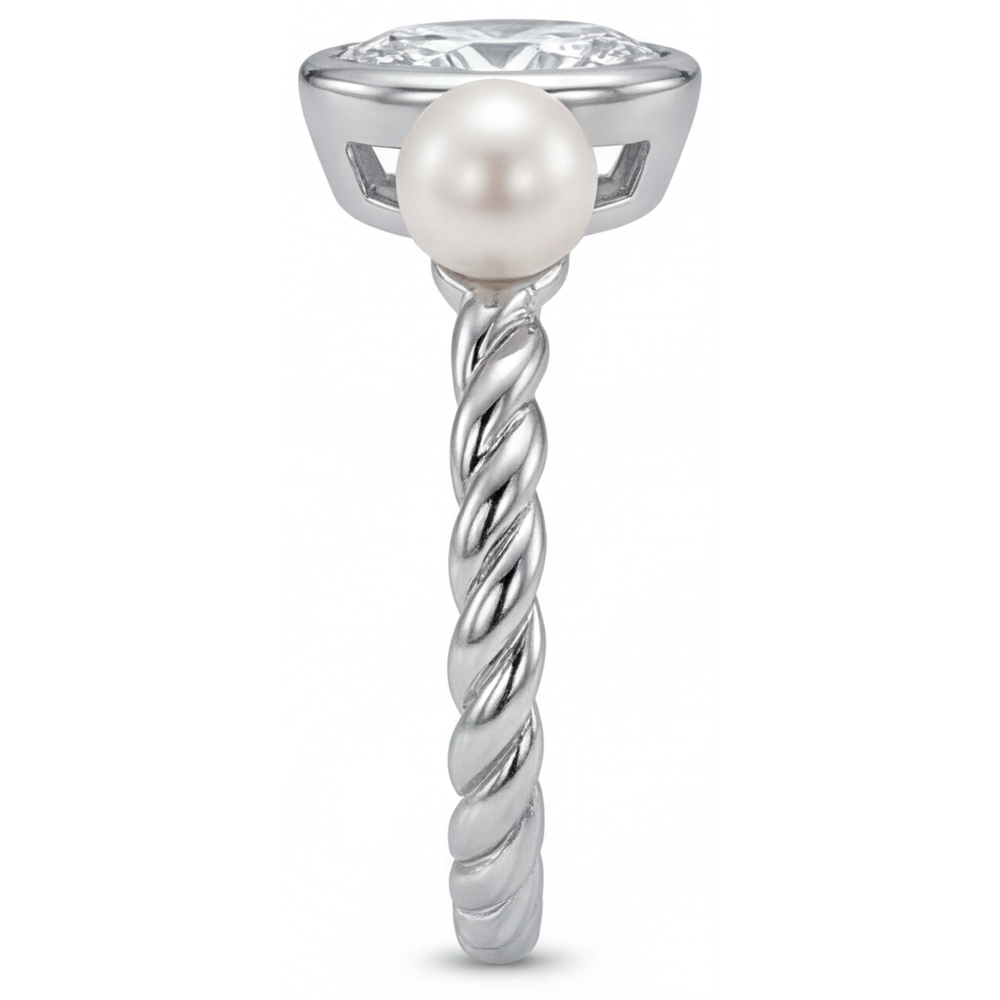 Designer Fine Diamond Single Stone Ring 1.50 ct – profile view